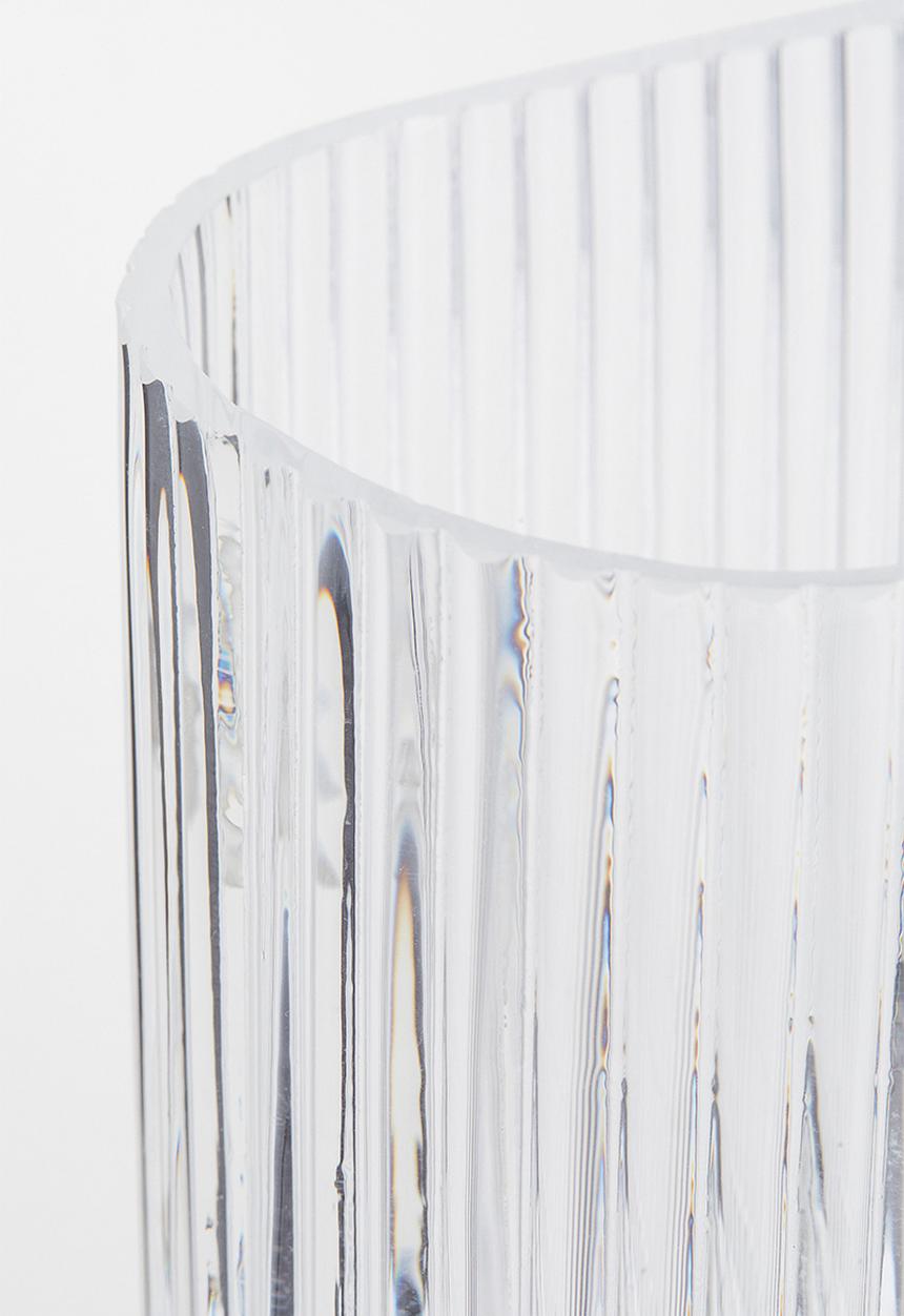 H&M - Oval glass vase - transparent
