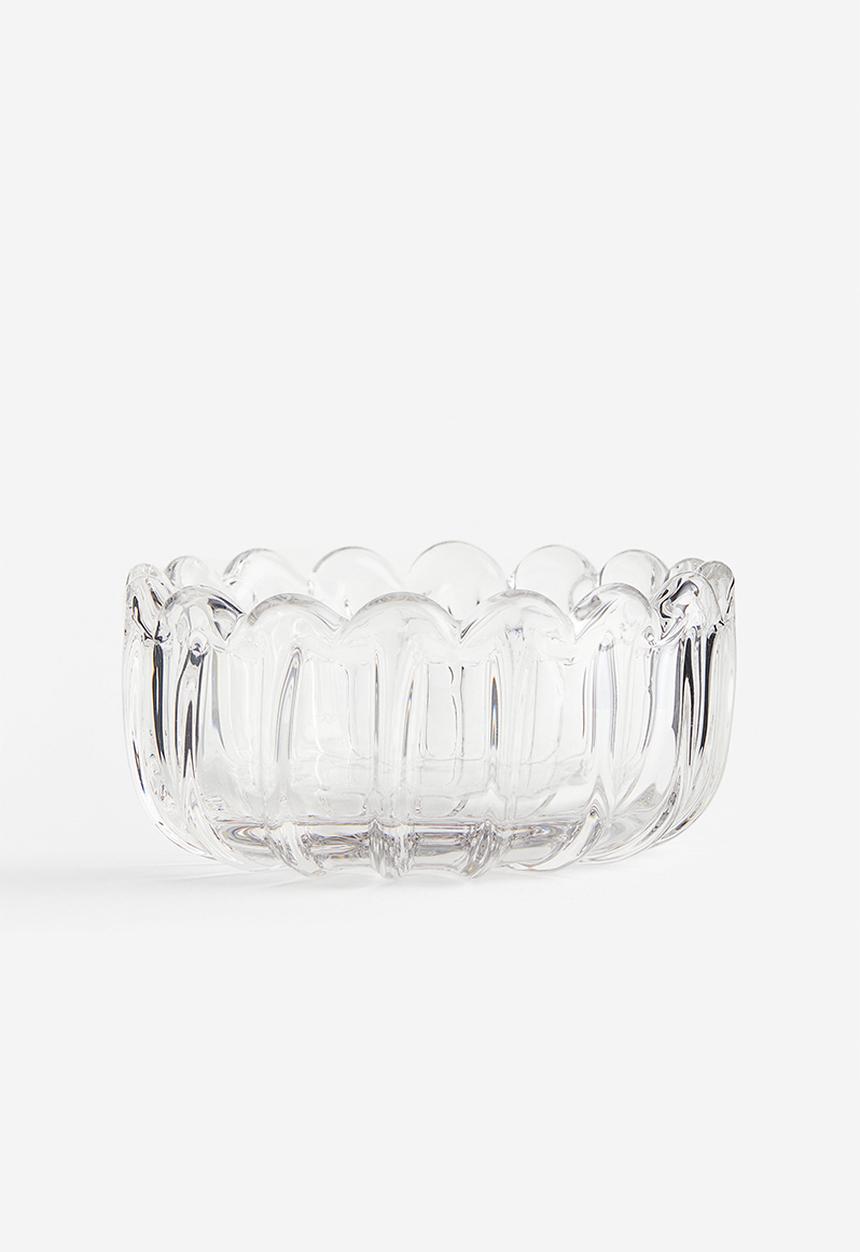 H&M - Decorative glass bowl - clear glass 