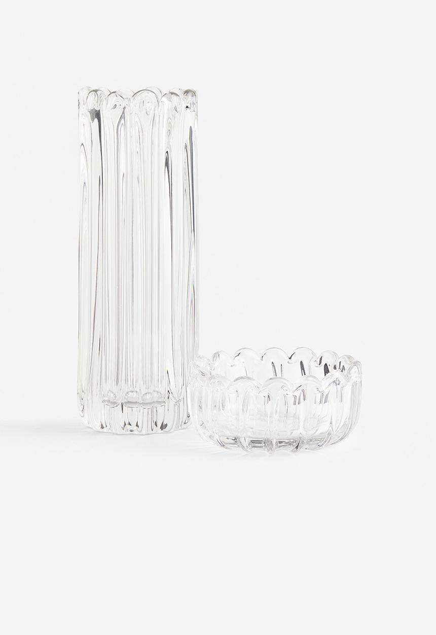 H&M - Decorative glass bowl - clear glass 