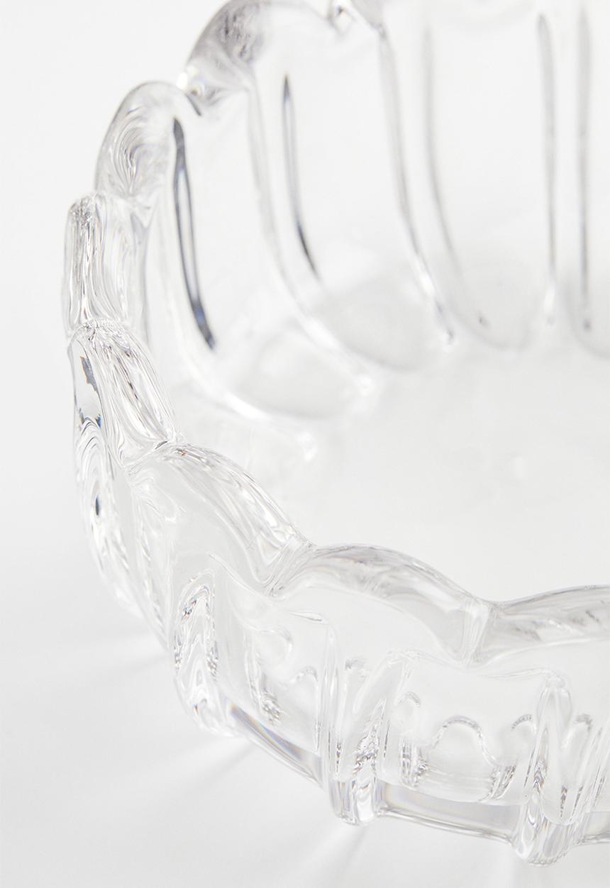H&M - Decorative glass bowl - clear glass 