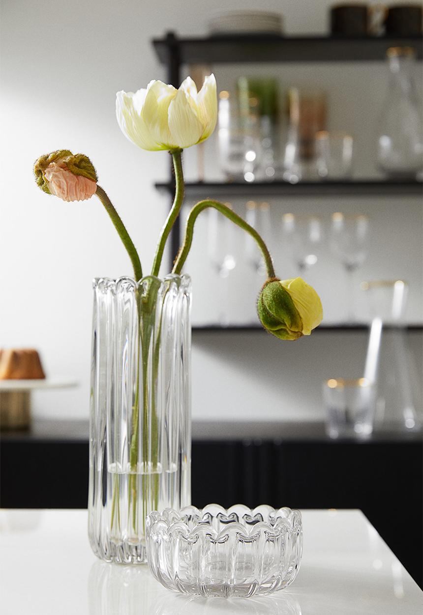 H&M - Decorative glass bowl - clear glass 