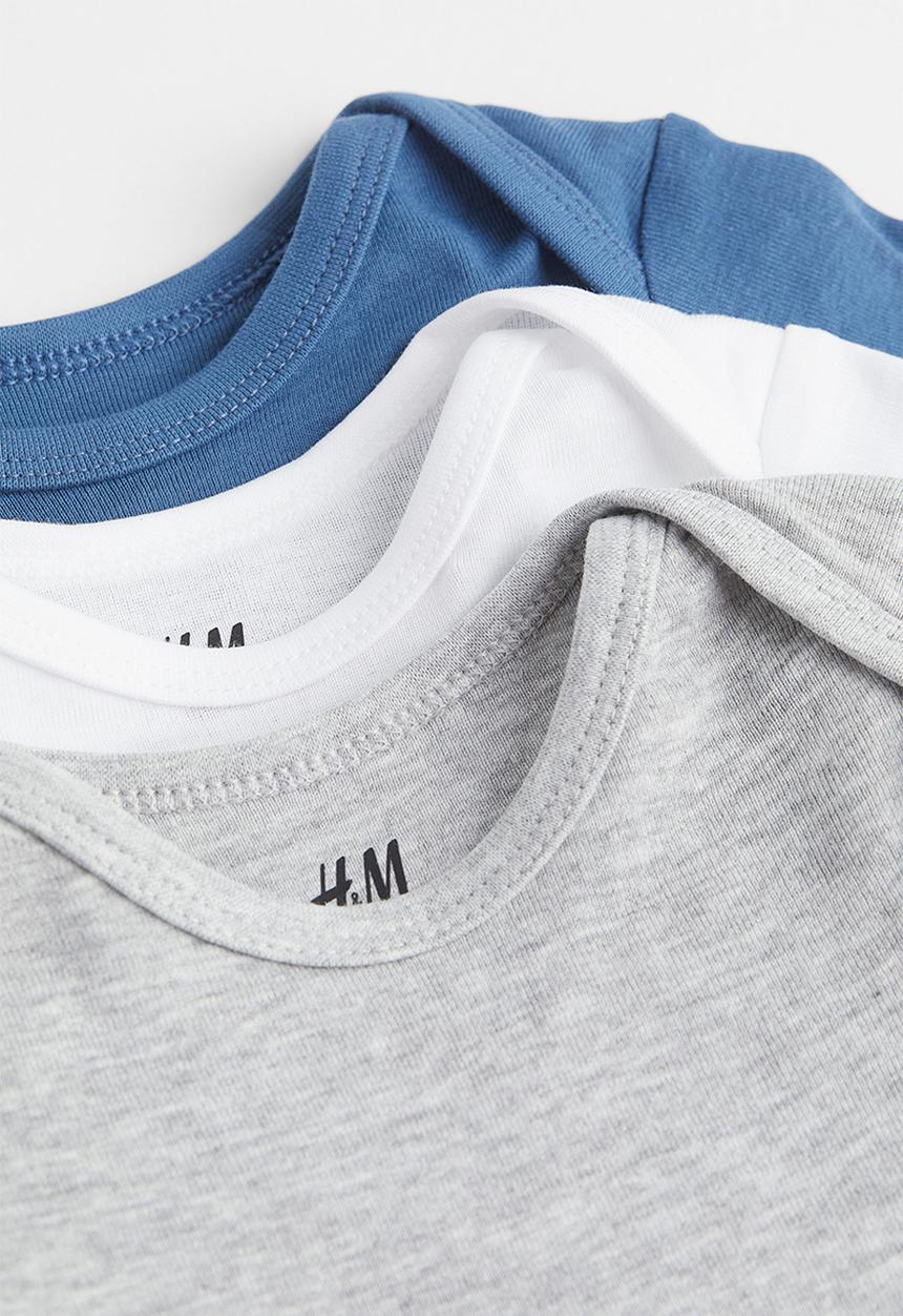 H&M - 3-Pack short-sleeved bodysuits - multi