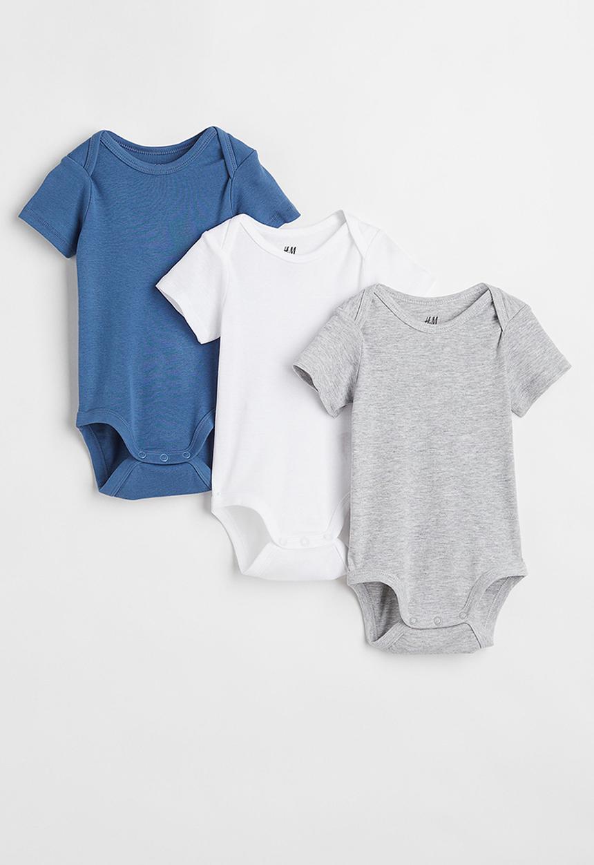 H&M - 3-Pack short-sleeved bodysuits - multi