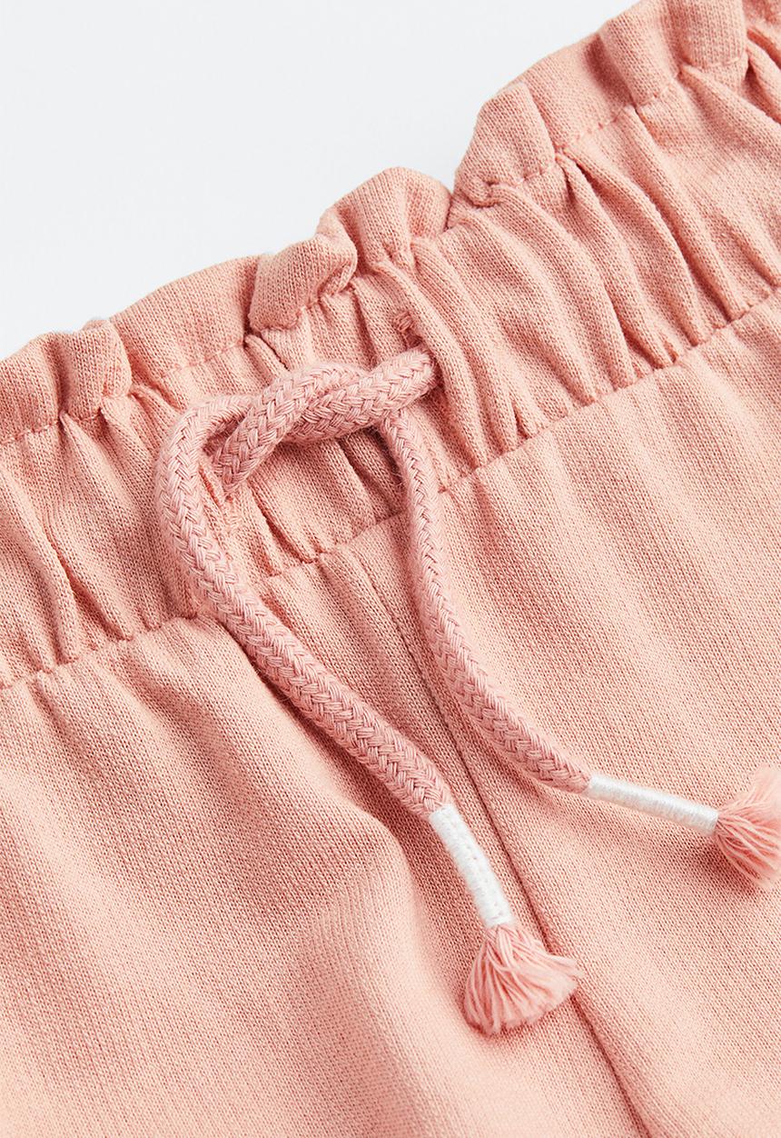 H&M - Cotton pull-on shorts - powder pink