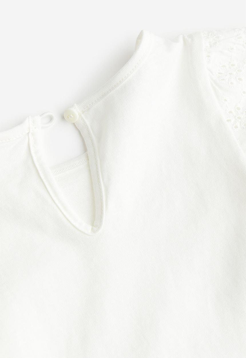 H&M - 2-Piece cotton set - white/denim blue
