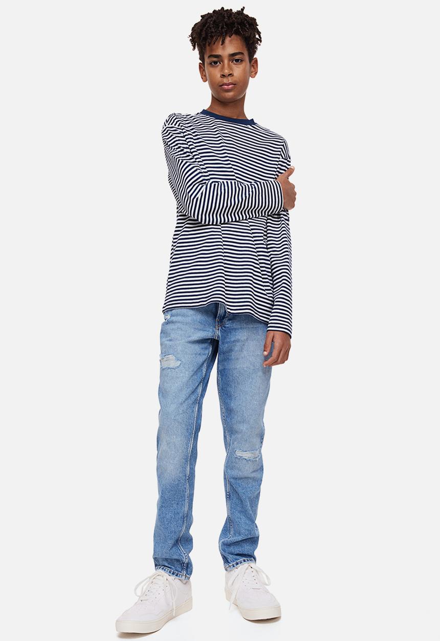 H&M - Comfort stretch slim fit jeans - light denim blue 