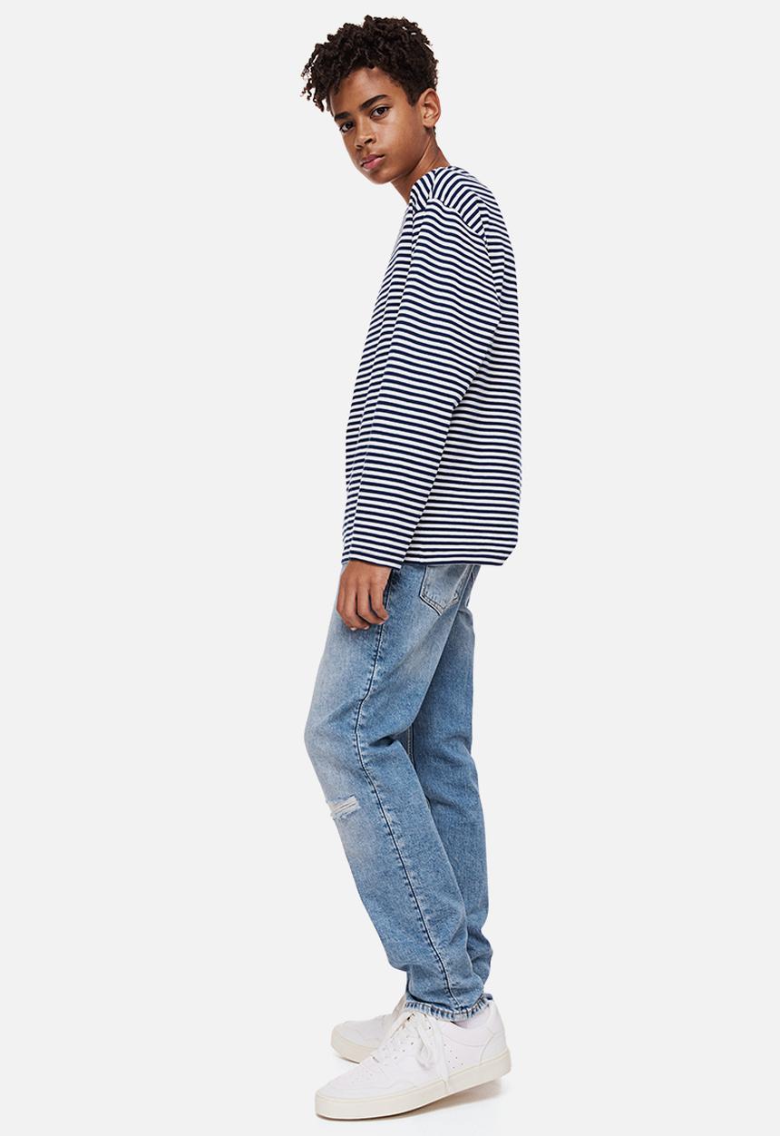 H&M - Comfort stretch slim fit jeans - light denim blue 