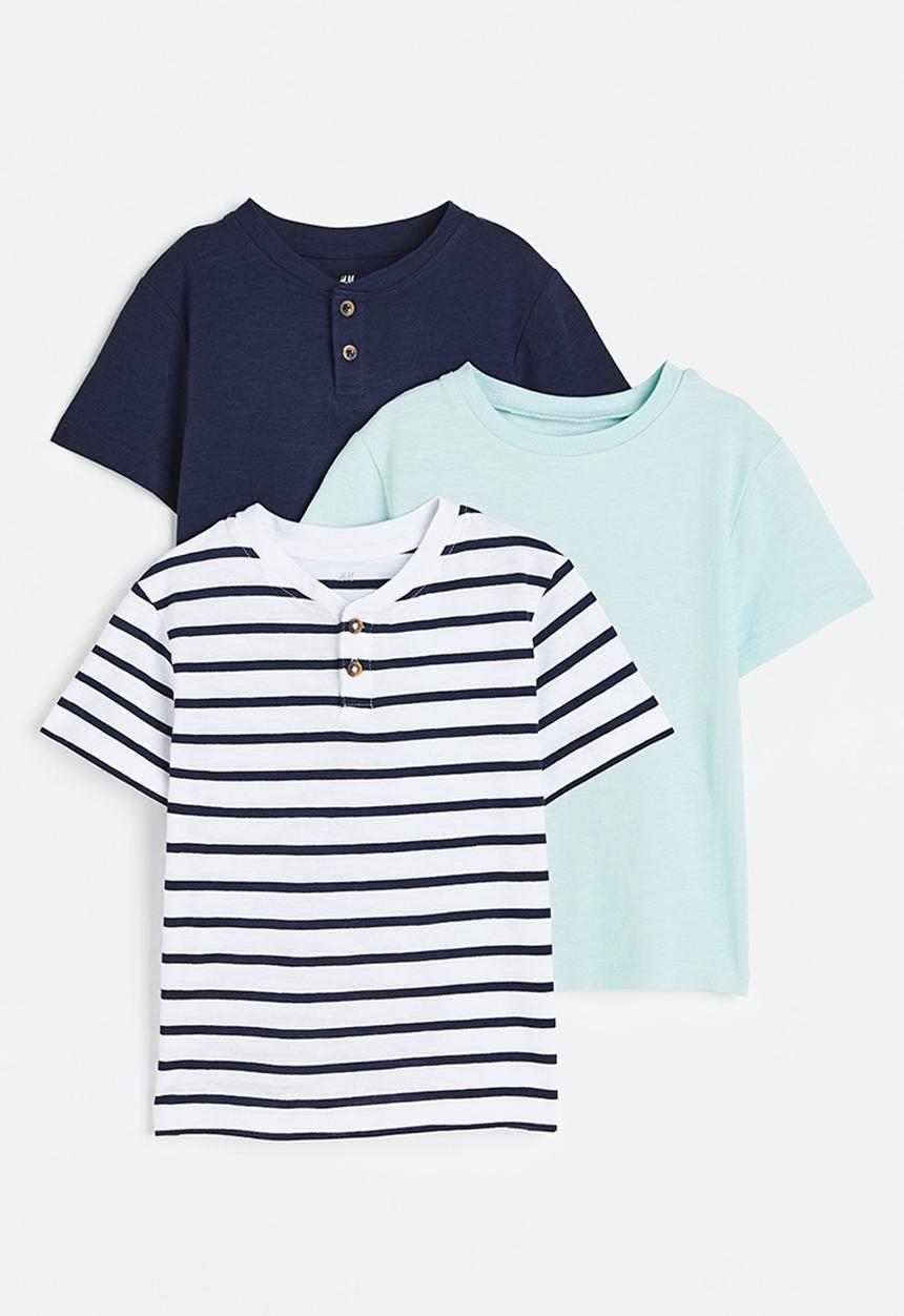 H&M - 3-Pack henley tops - multi
