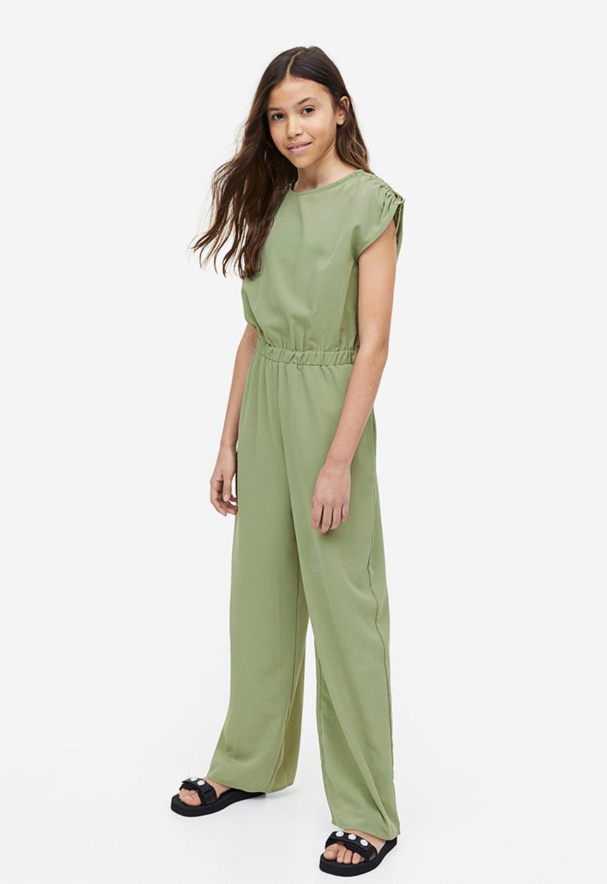 H&M - Crêpe jumpsuit - khaki green