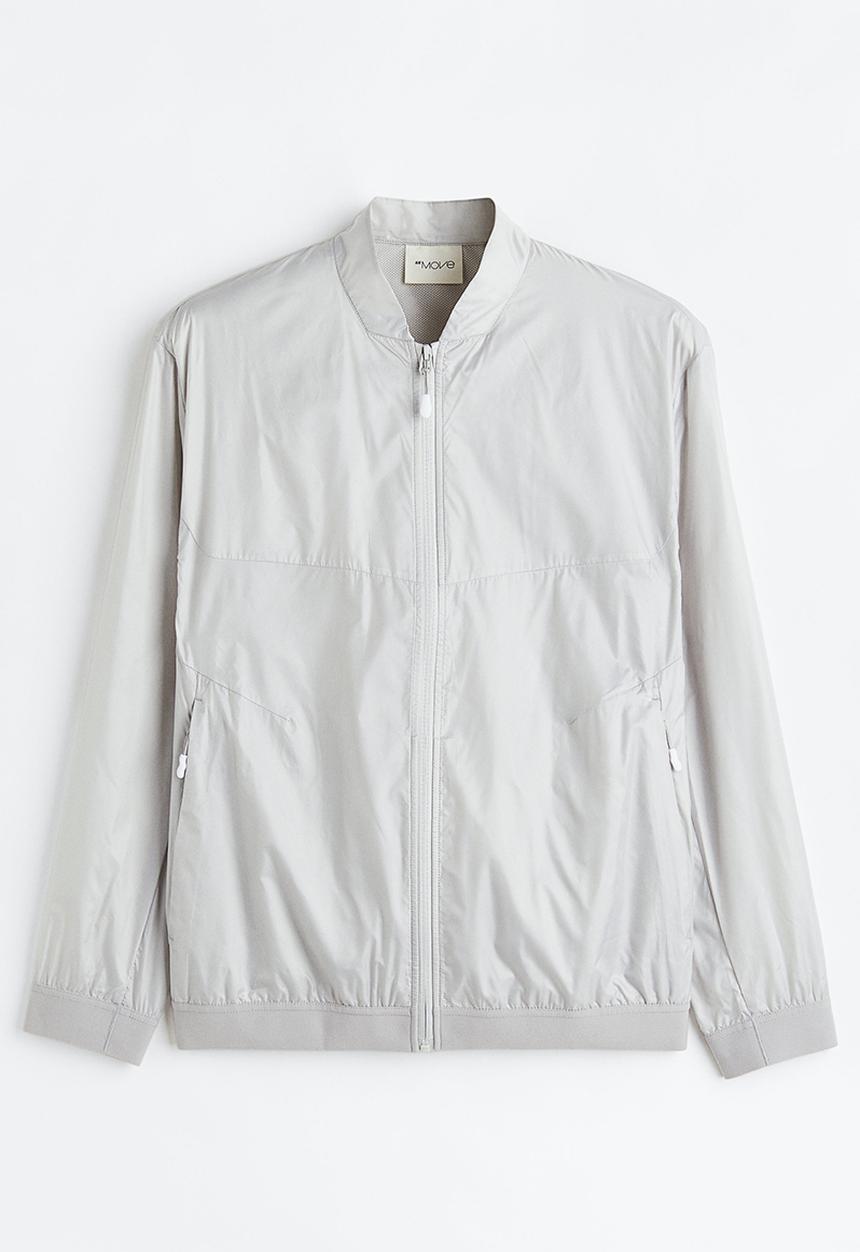 H&M - Lightweight running jacket - light grey 
