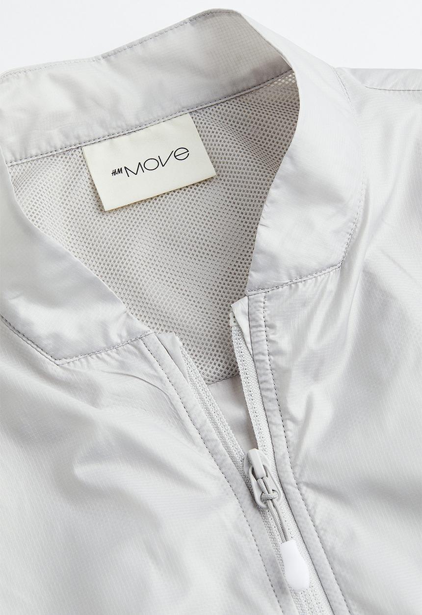 H&M - Lightweight running jacket - light grey 
