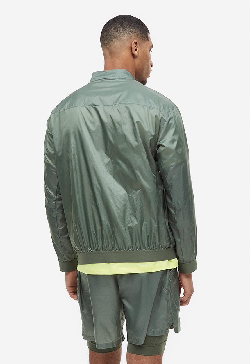 H&M - Lightweight running jacket - sage green 