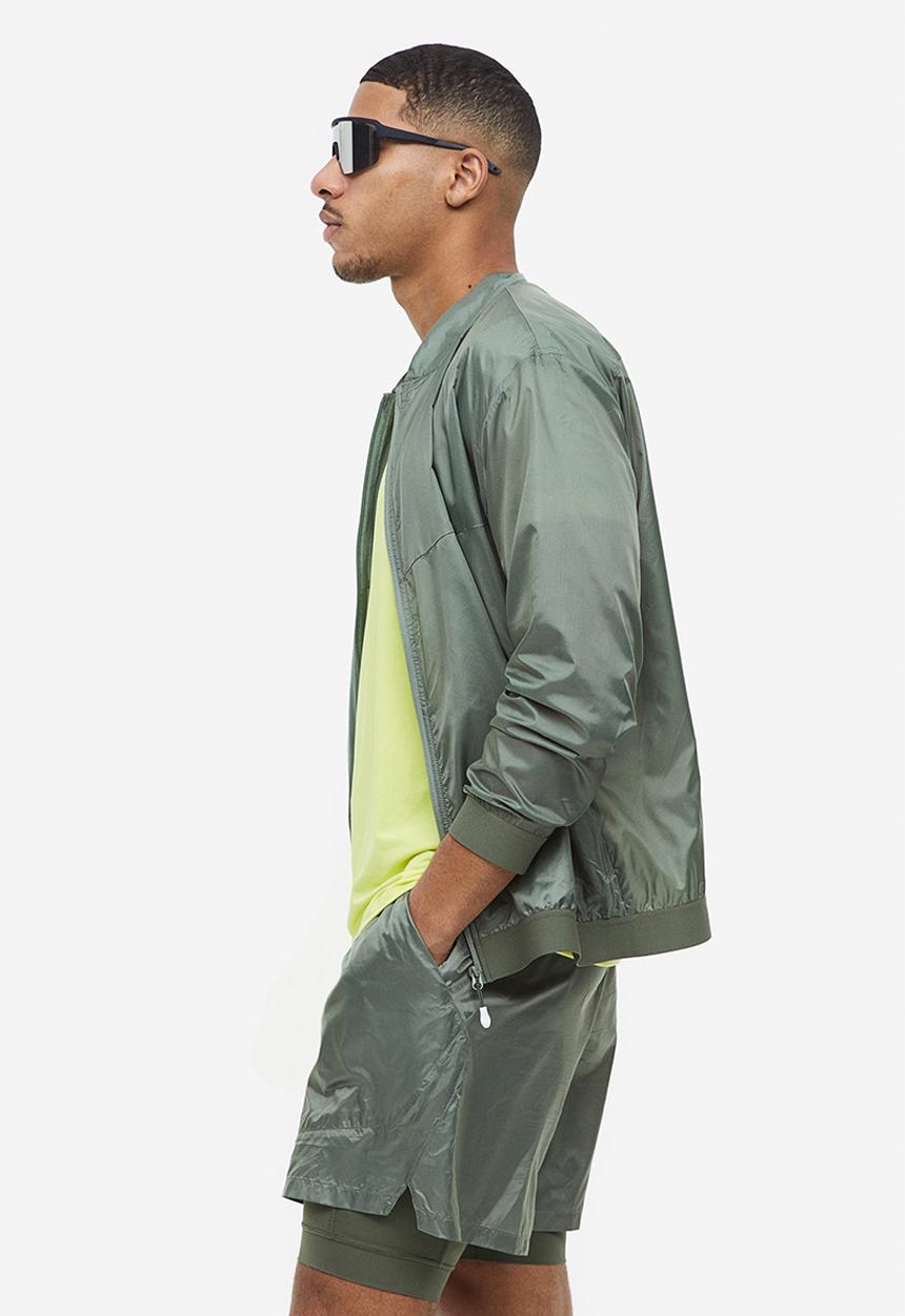 H&M - Lightweight running jacket - sage green 