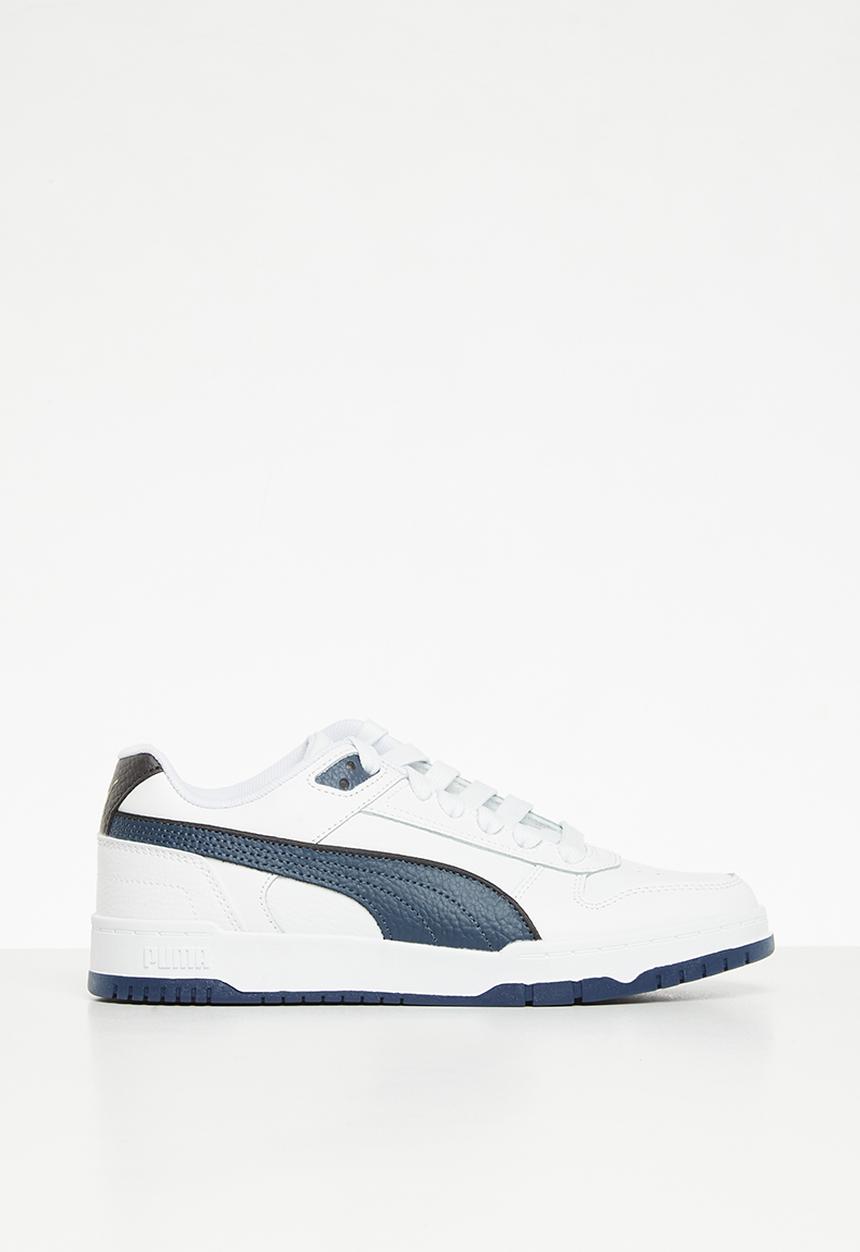 PUMA - RBD game low jr - white/blue/dark coal/gold