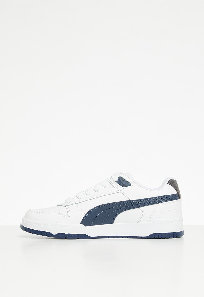PUMA - RBD game low jr - white/blue/dark coal/gold