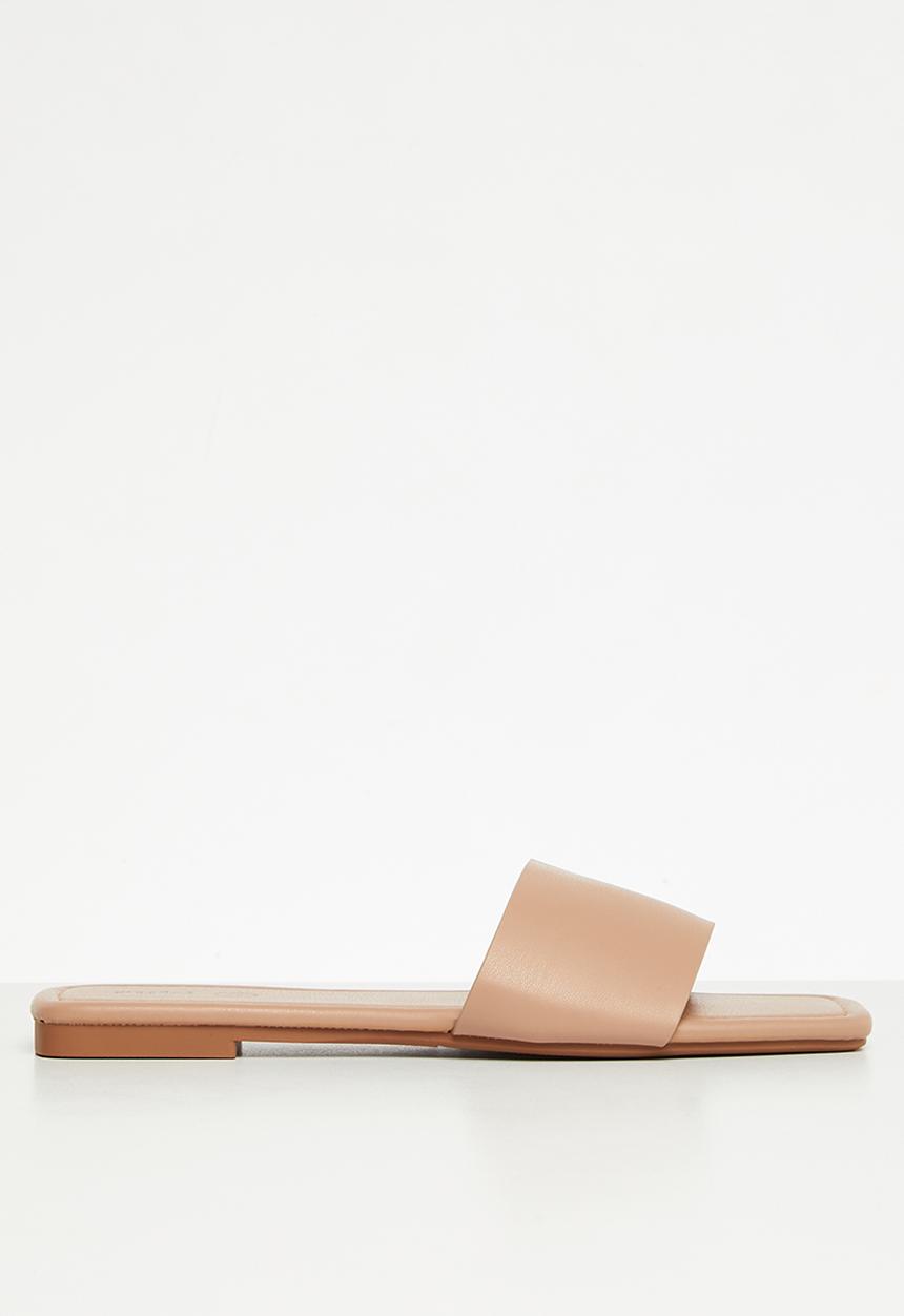 Cotton On - Sarah single vamp slide - beige