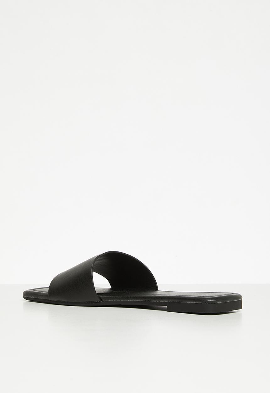 Cotton On - Sarah single vamp slide - black