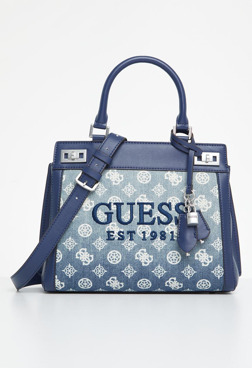 GUESS - Katey luxury satchel - denim ombre logo
