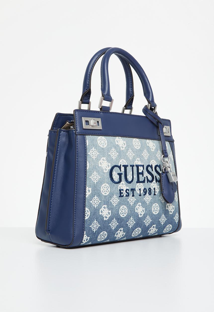 GUESS - Katey luxury satchel - denim ombre logo
