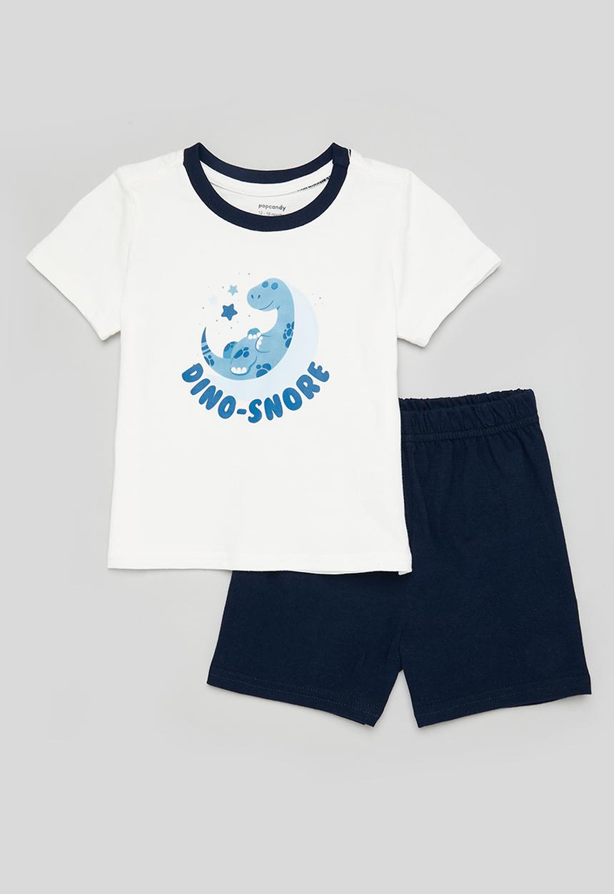 Pop Candy - Baby boys pj set - milk & navy