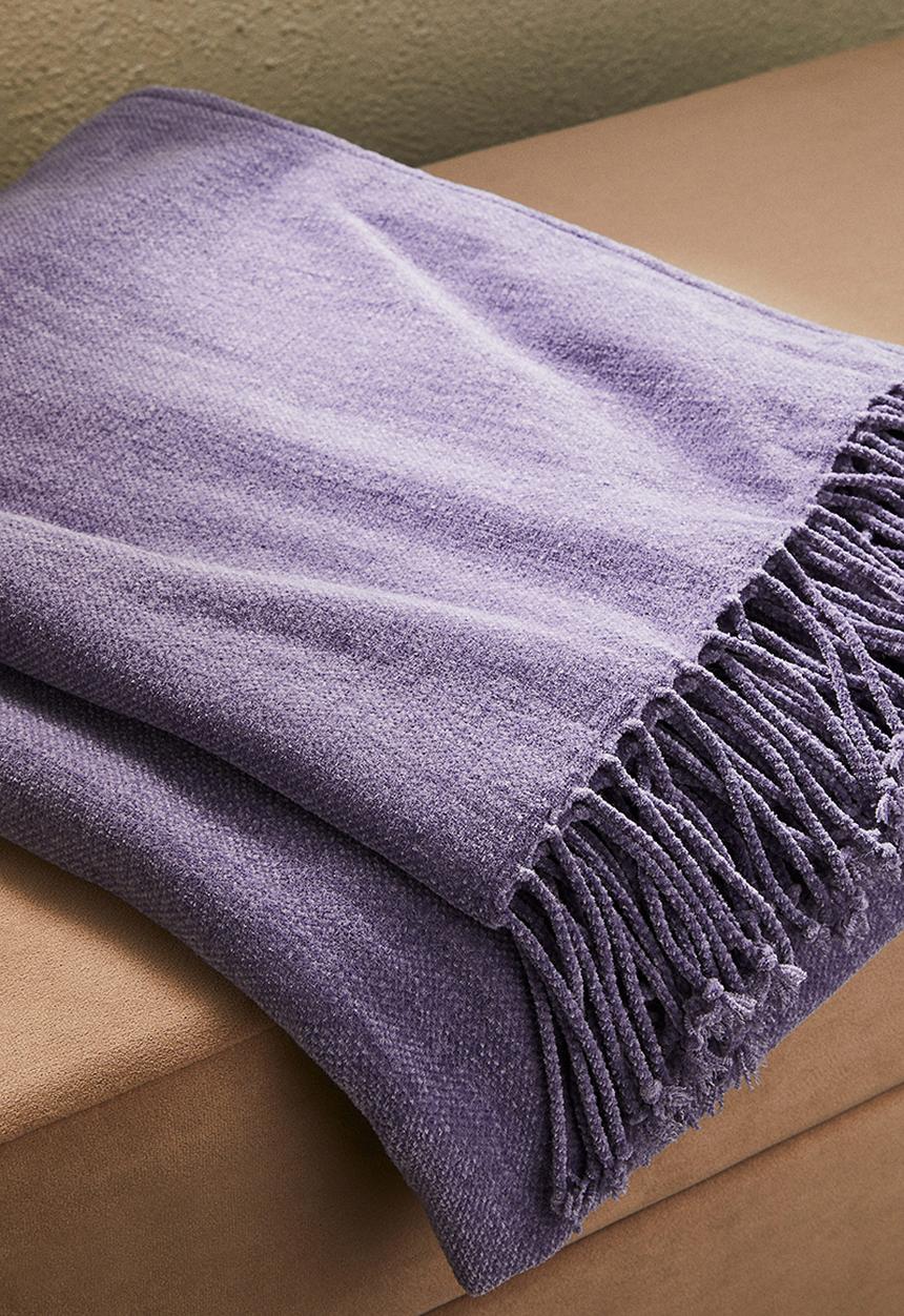 H&M - Chenille blanket - purple