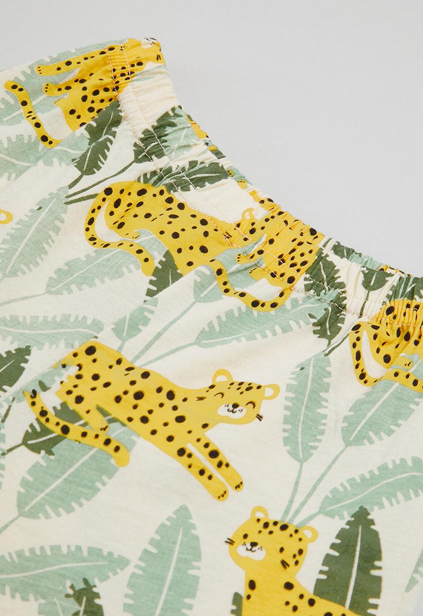 Pop Candy - Tee & short set - yellow & white