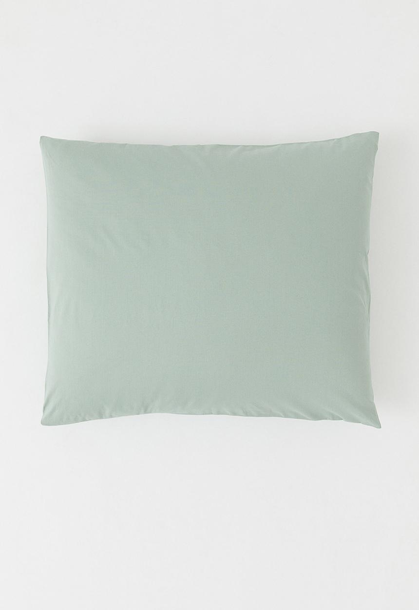 H&M - Cotton pillowcase - sage green