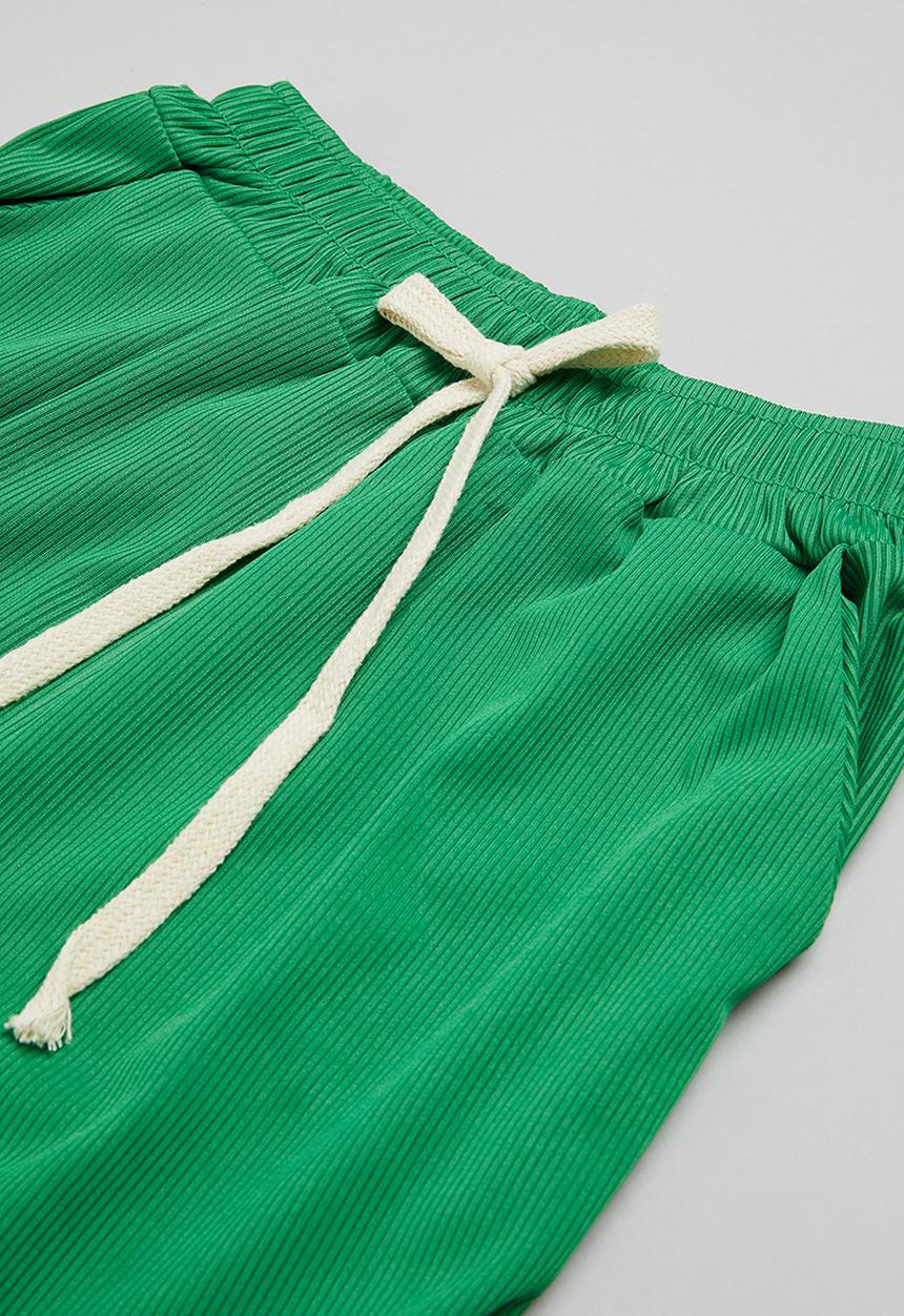 Pop Candy - Wide leg trousers and tee set - green & white
