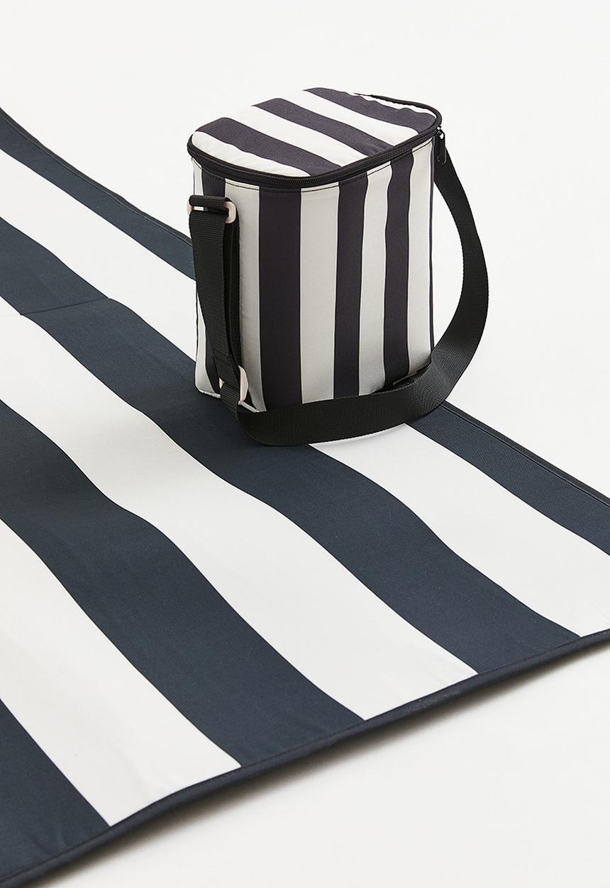 H&M - Cool bag with a shoulder strap - white/striped