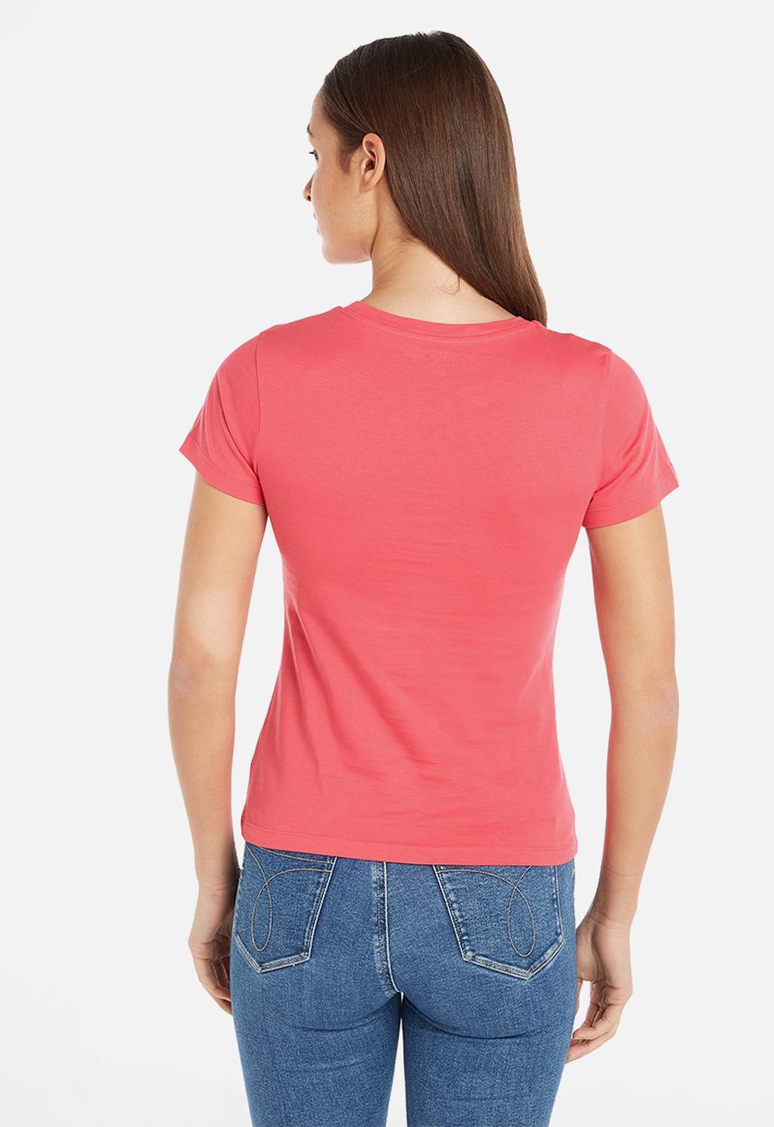 Calvin Klein - 2-Pack monogram slim tee - pink flash/bright white