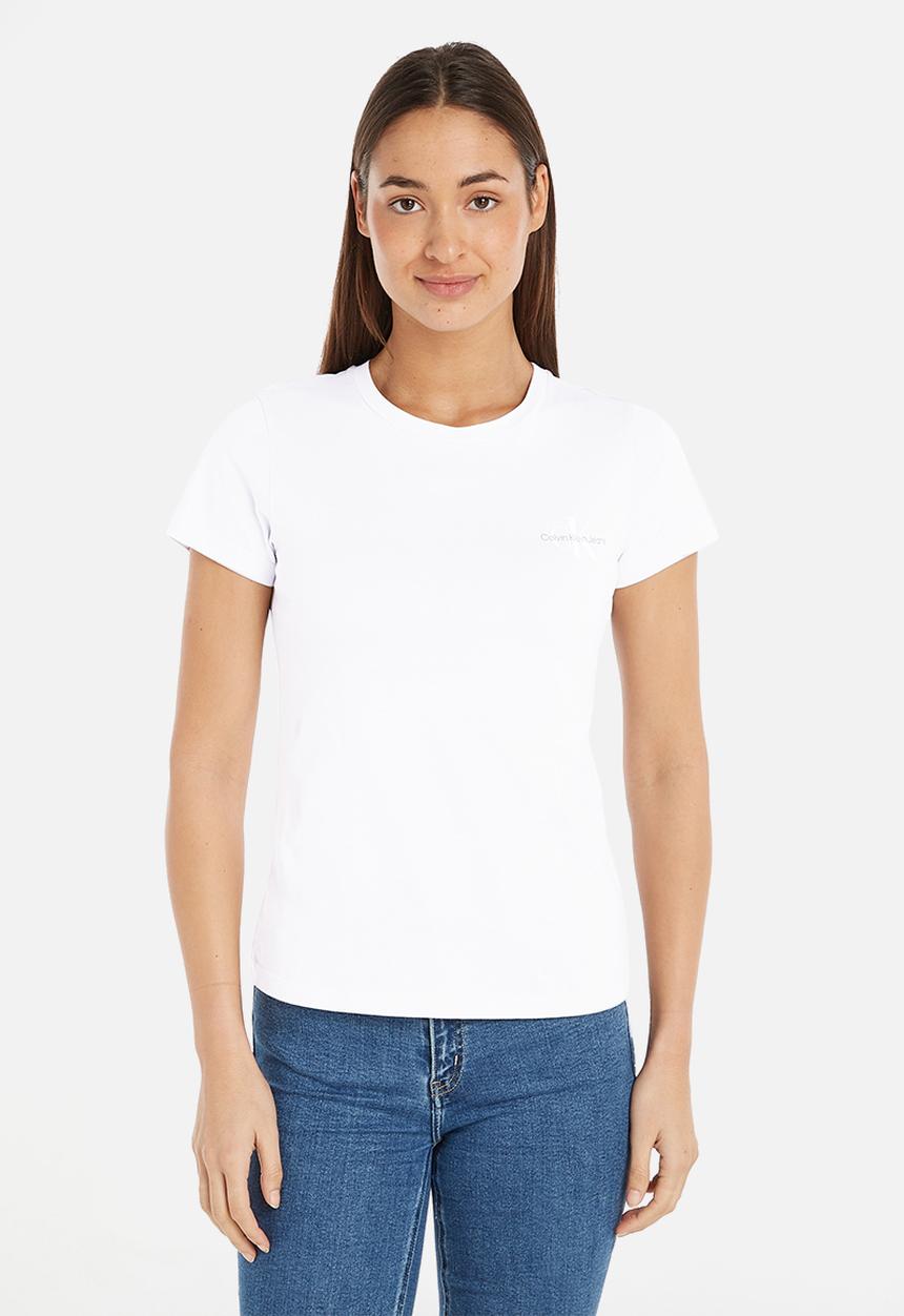 Calvin Klein - 2-Pack monogram slim tee - pink flash/bright white