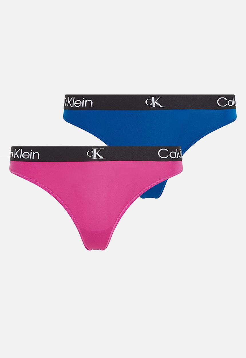 Calvin Klein - Modern thong 2 pack - blue & palace pink