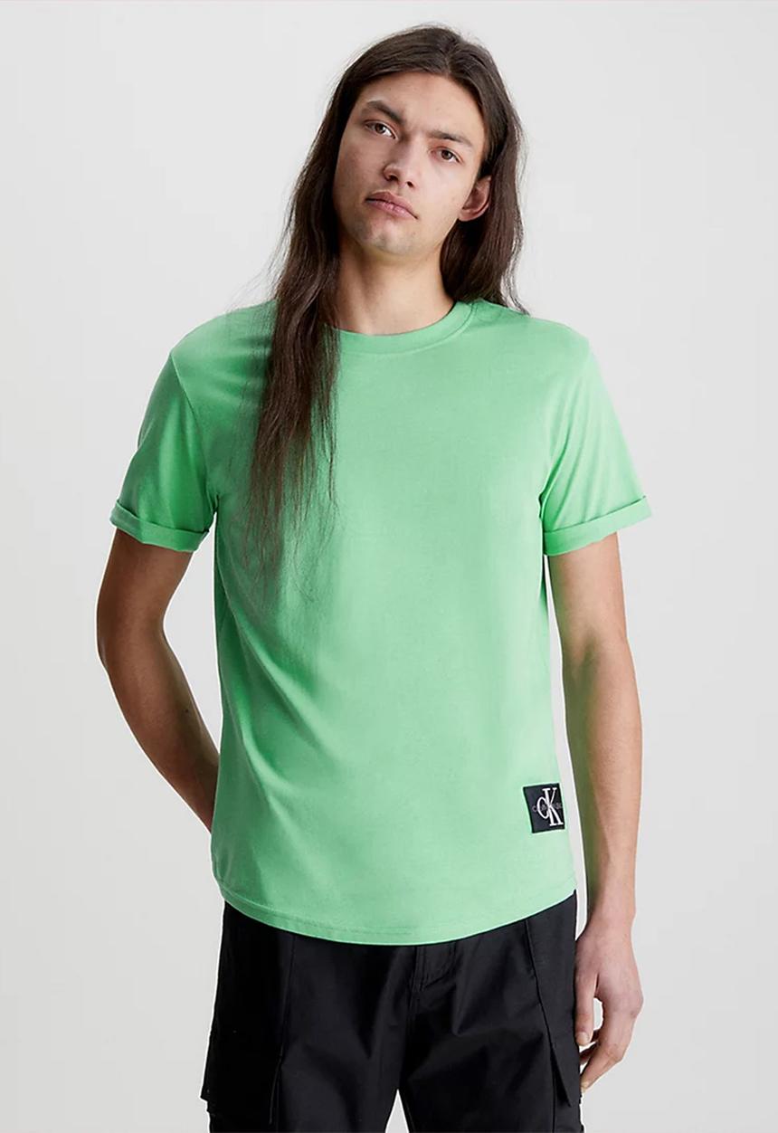 Calvin Klein - Badge turn up sleeve - neptunes wave