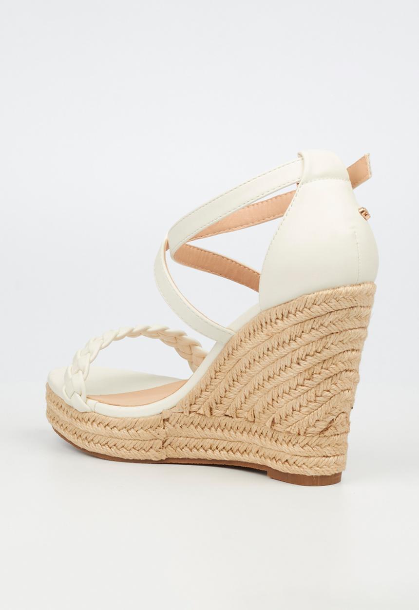 Miss Black - Adora 1 wedge heel - white