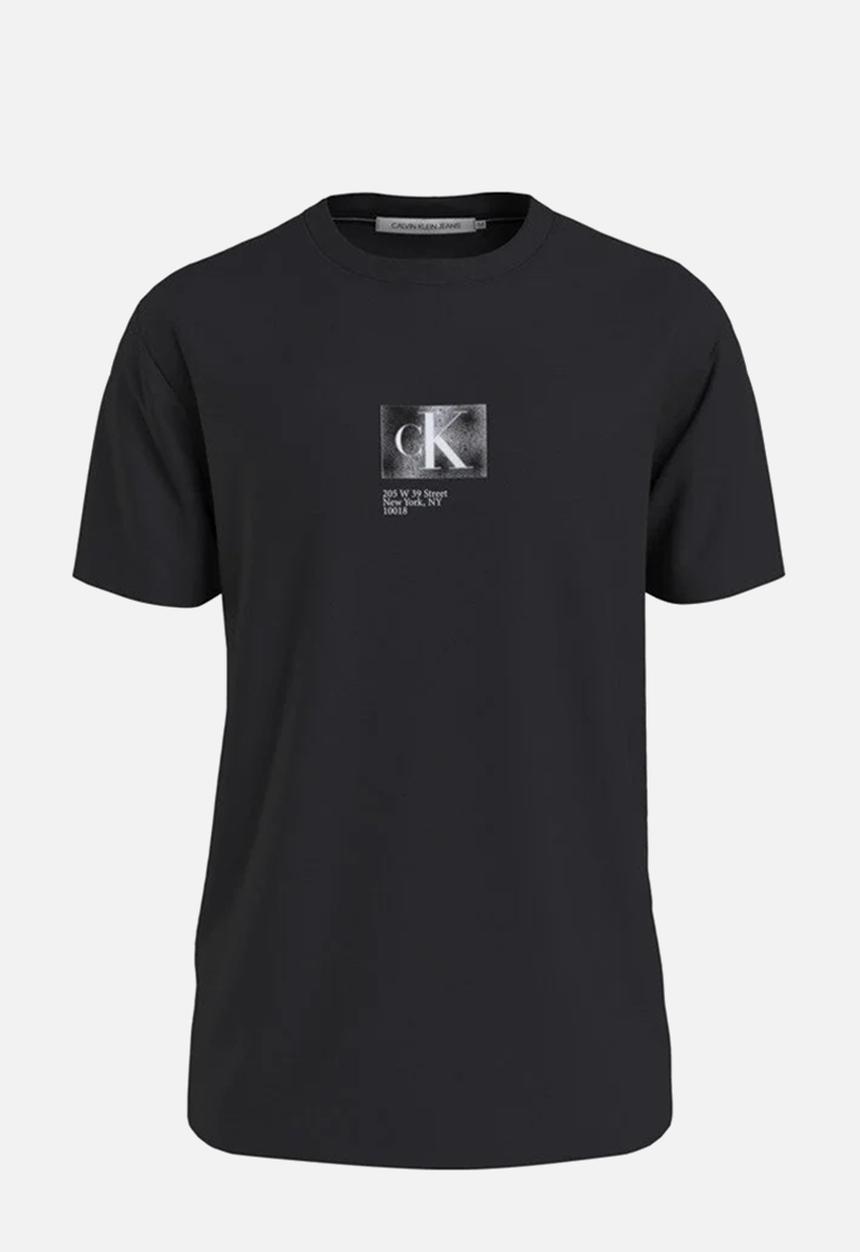 Calvin Klein - Landscape box back graphic tee - black