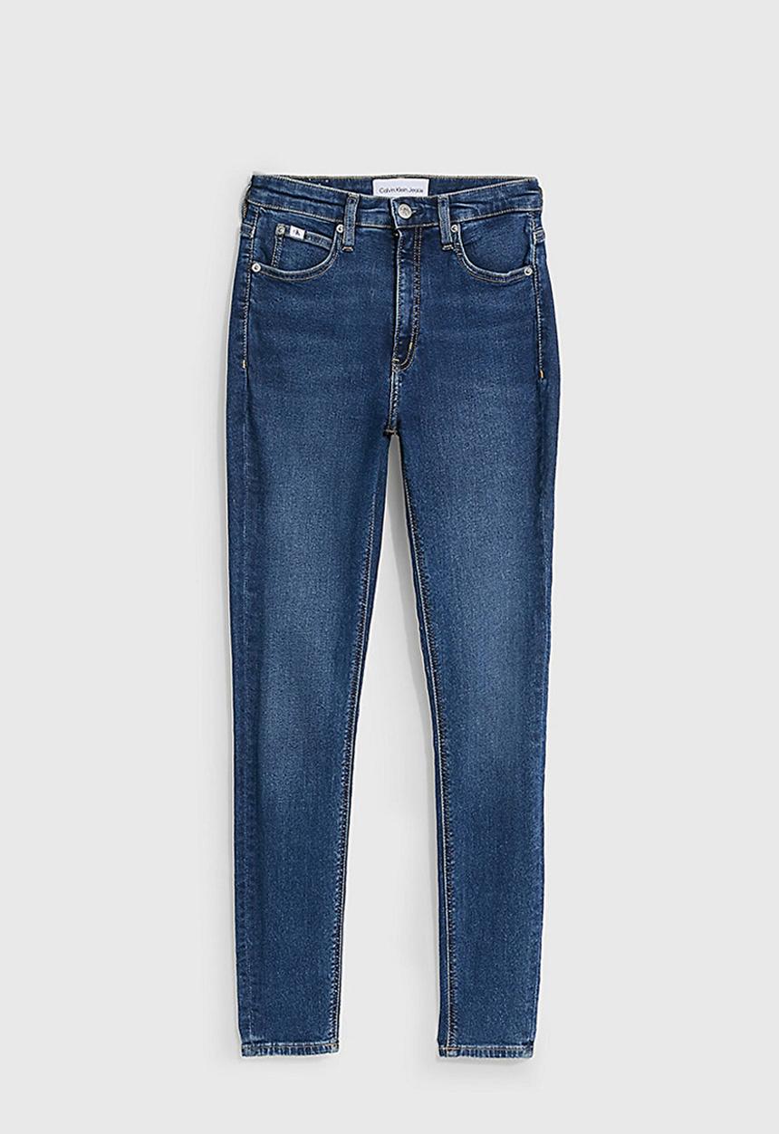Calvin Klein - High rise super skinny ankle - denim dark