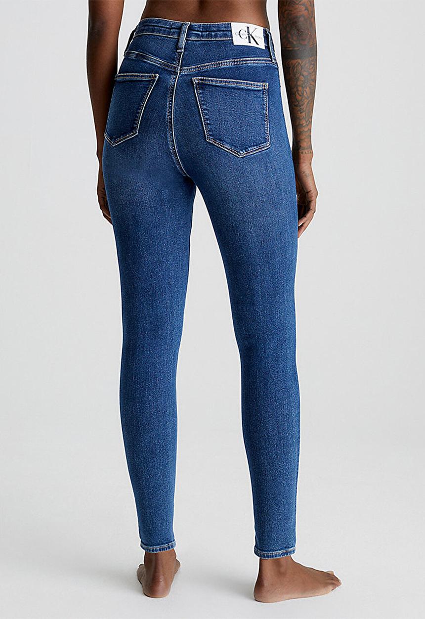 Calvin Klein - High rise super skinny ankle - denim dark