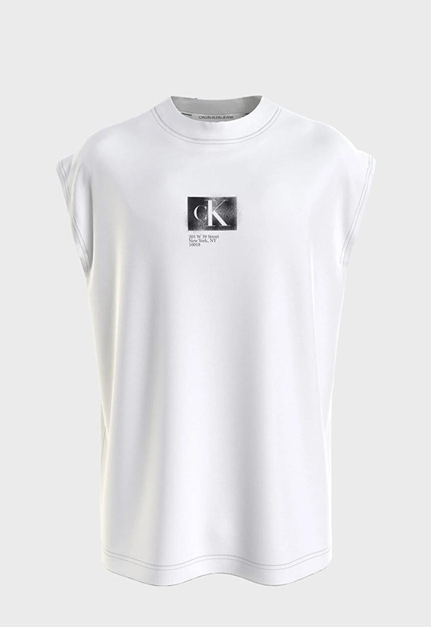 Calvin Klein - Ck box sleeveless tank - bright white