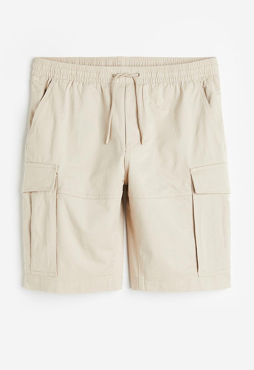 H&M - Regular fit twill cargo shorts - beige