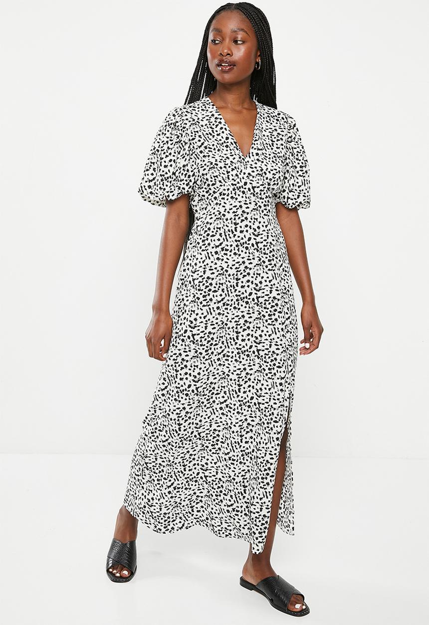 Me&B - Empire v-neck dress - scratchy animal