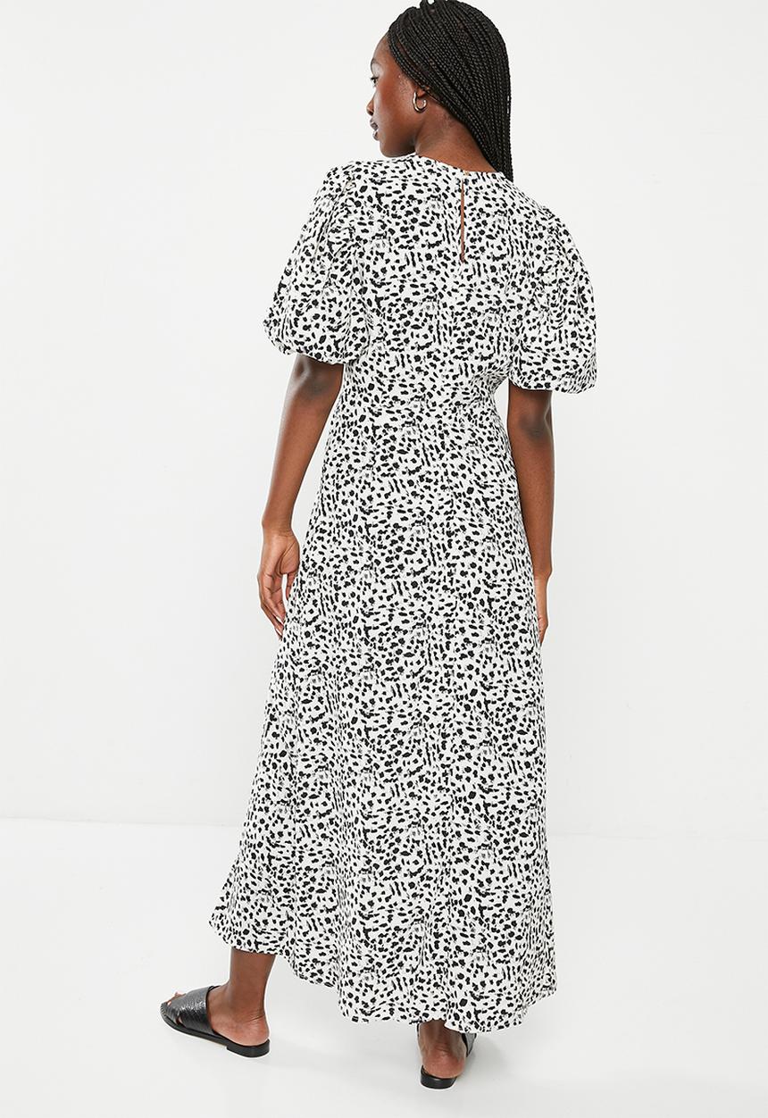Me&B - Empire v-neck dress - scratchy animal