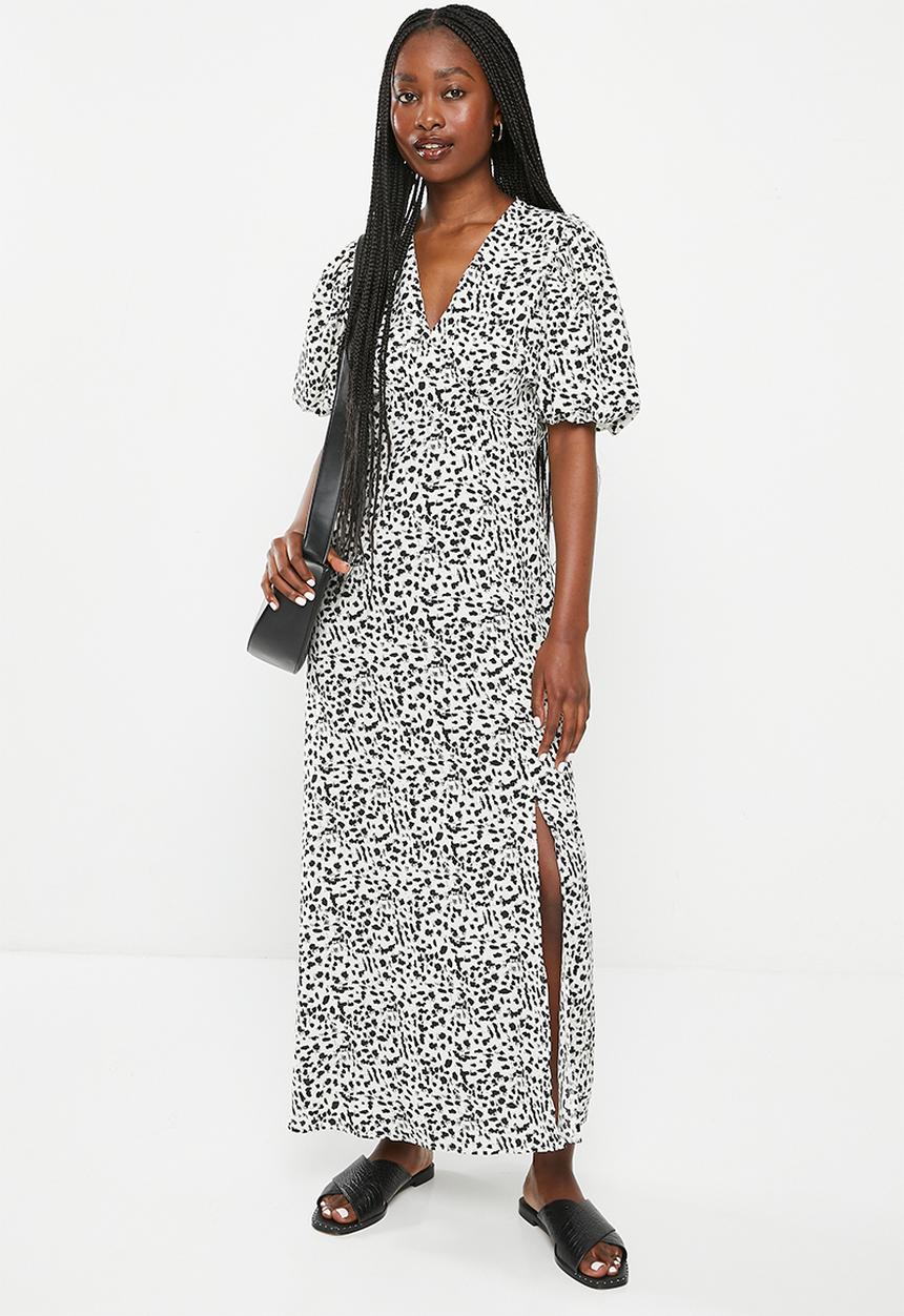 Me&B - Empire v-neck dress - scratchy animal