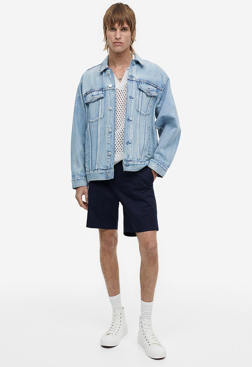 H&M - Regular fit chino shorts - blue