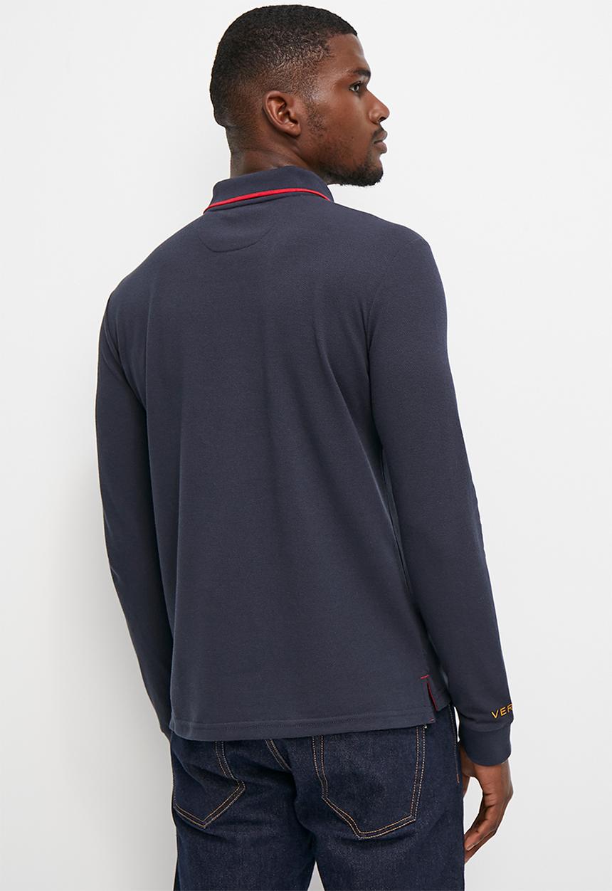 Verana - Fashion golfer with chest badge - navy