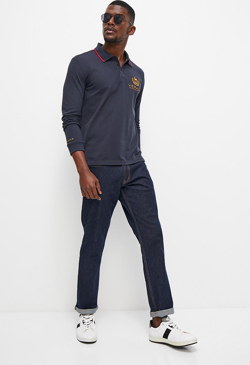 Verana - Fashion golfer with chest badge - navy
