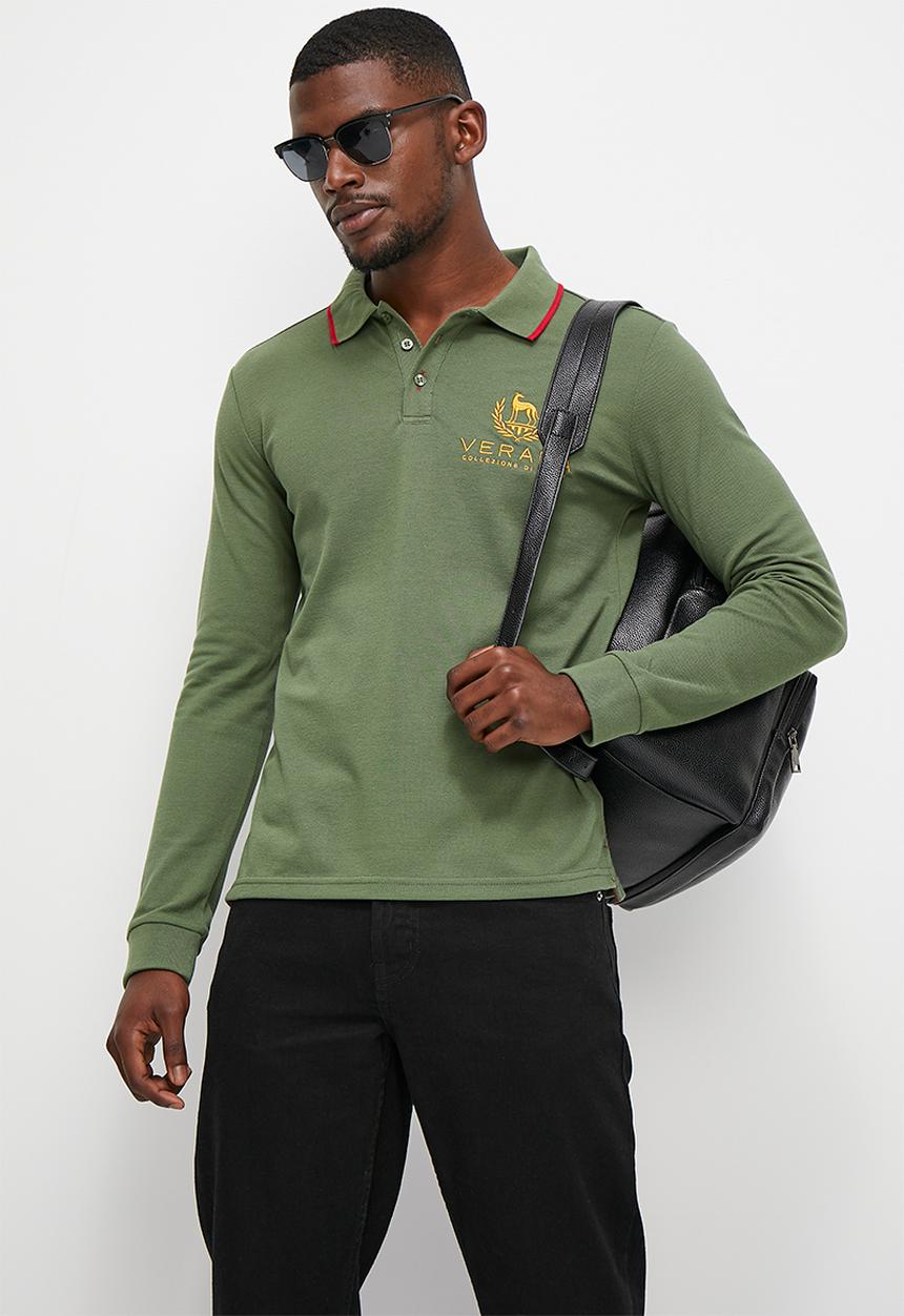 Verana - Fashion golfer with chest badge - fatigue