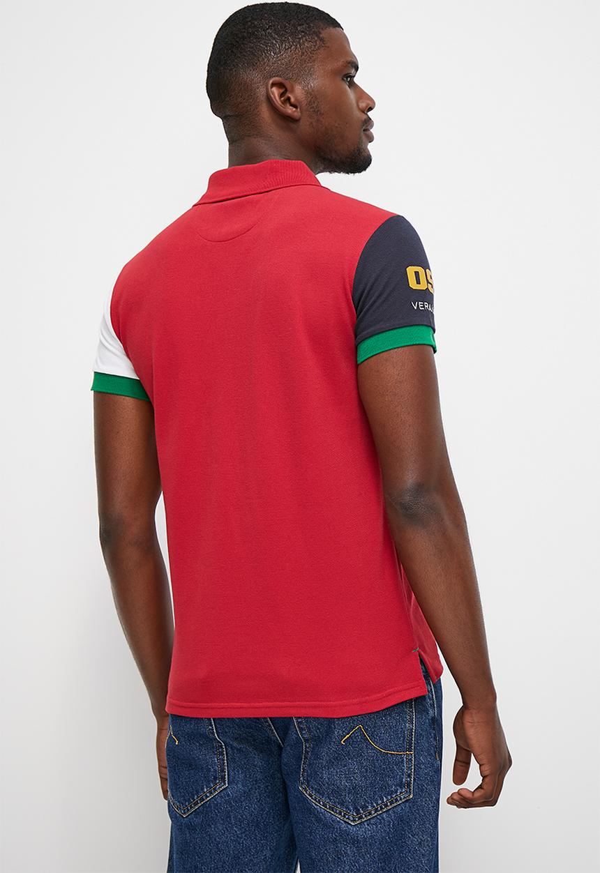 Verana - Fashion colourblock golfer - racecar red