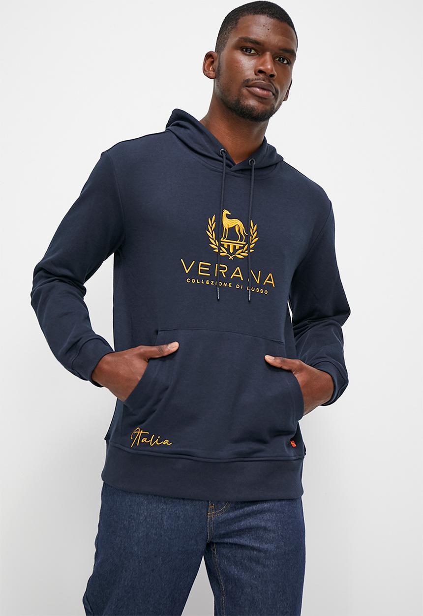 Verana - Branded fashion hoodie - navy
