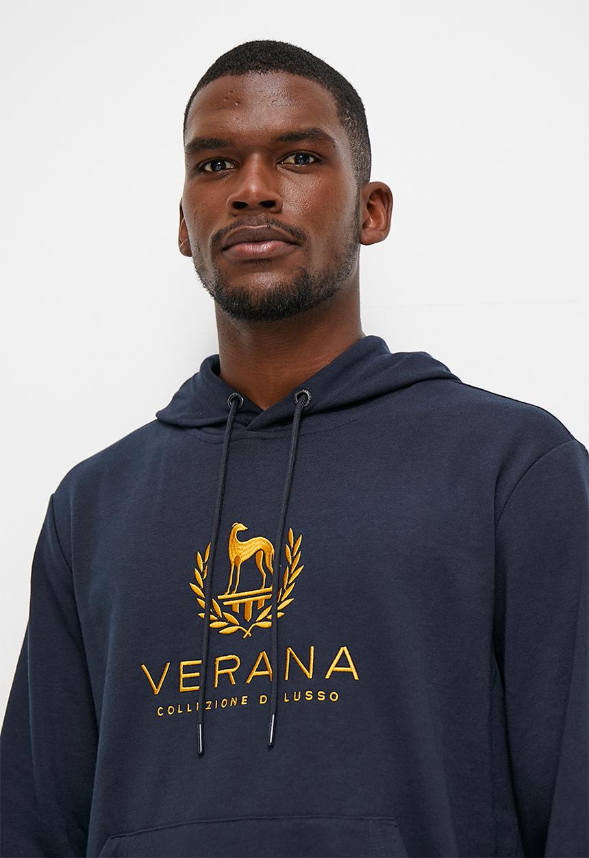 Verana - Branded fashion hoodie - navy