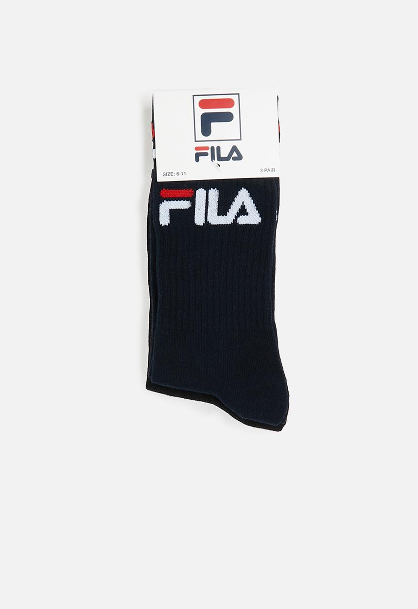 FILA - Stallone tube sock 3 pack - multi 